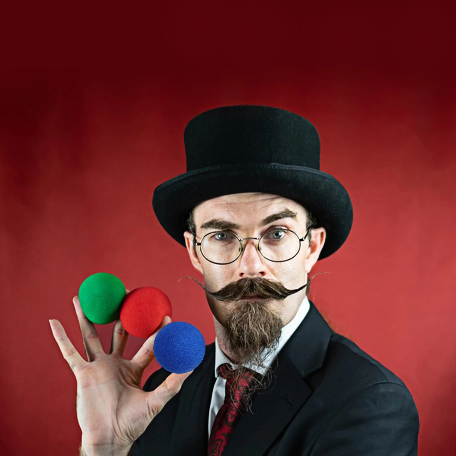 

10Pcs Round Sponge Balls Soft Sponge Balls for Performance Trick Props Magician Party Supplies Interactive Trick