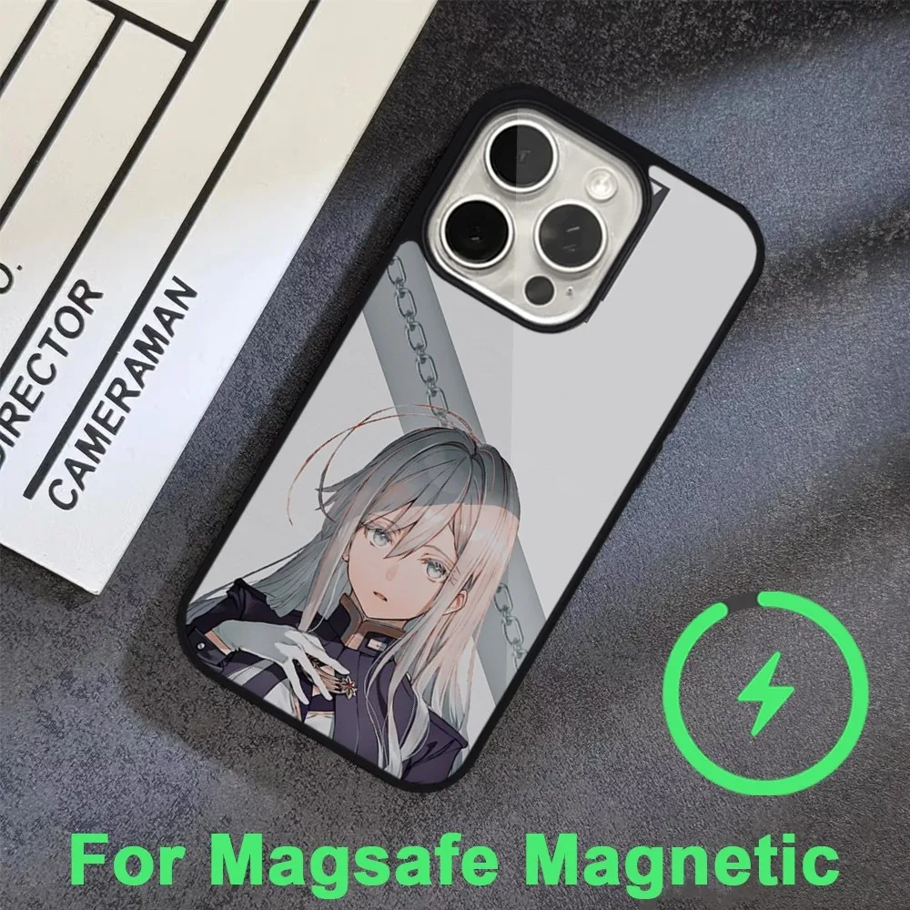 86 Eighty Six Anime Phone Case For iPhone 15 14 13 12 11 Pro Max Plus  Magsafe Black Soft Cover