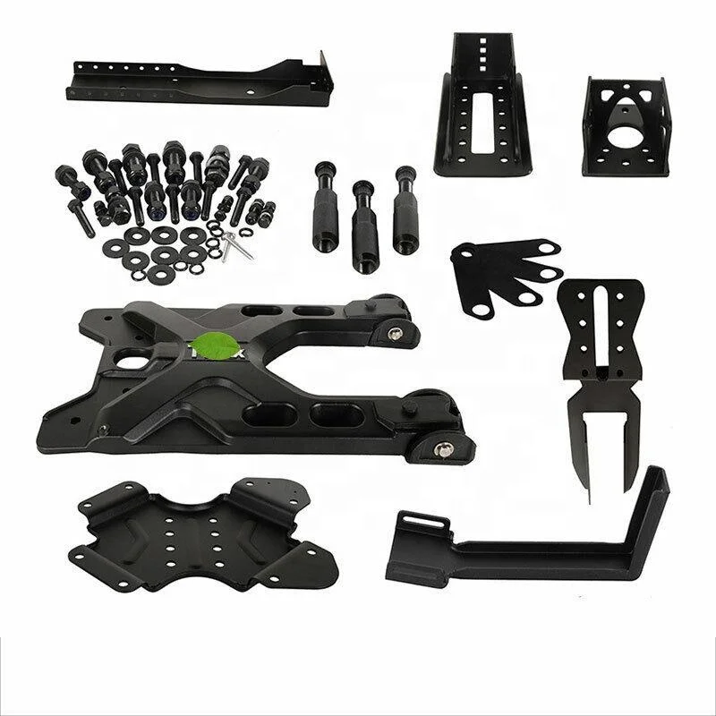 Tire Carrier Kit For 2007-2018 Wrangler JK JKU Unlimited Heavy Duty Spare Wheel Holder Rack Mount Relocation