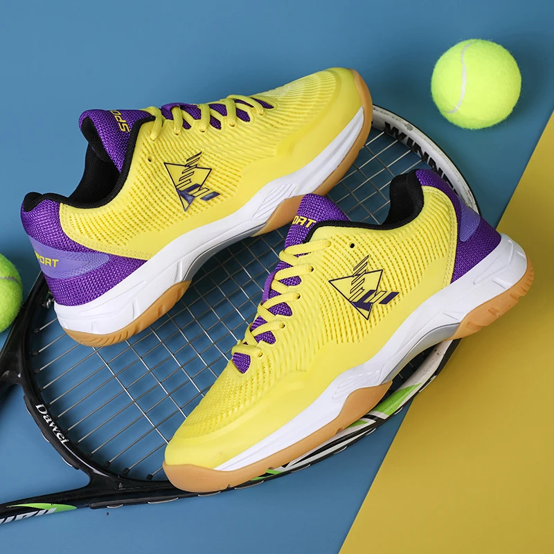 New Men Tennis Shoes Volleyball Shoes Badminton Shoes Breathable Athletic Trainers Sneakers Professional Sports Training