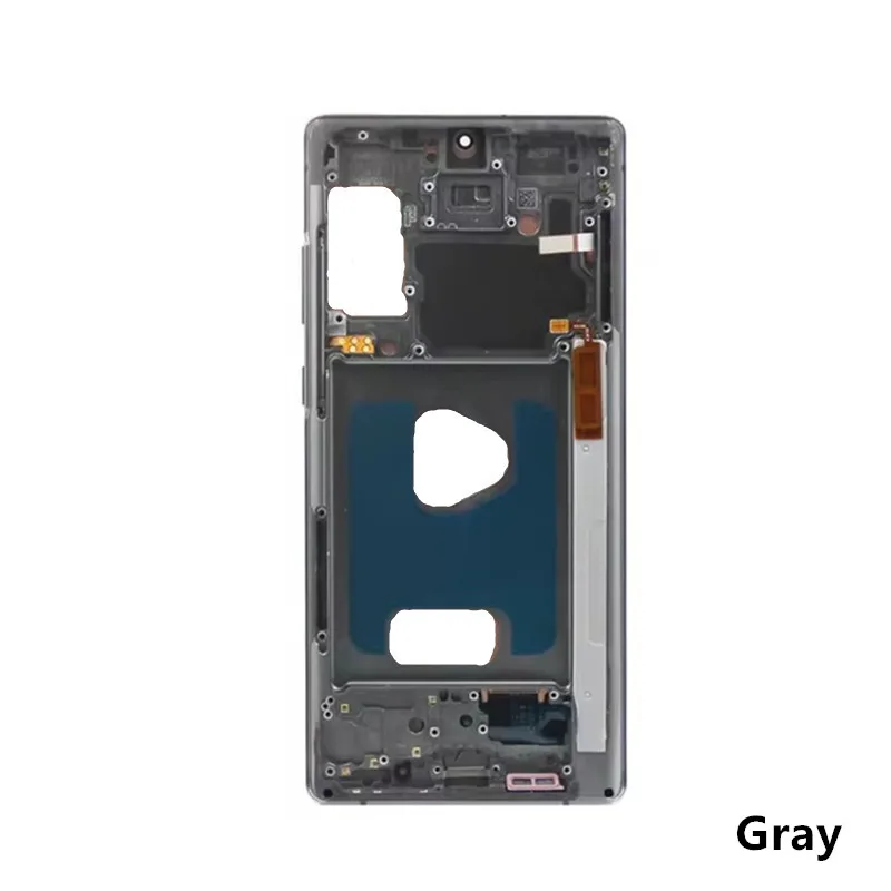 Note20 For Samsung Galaxy Note 20 N980 N981 Middle Frame Housing Board LCD Faceplate Bezel Replace Repair Parts + Side Buttons