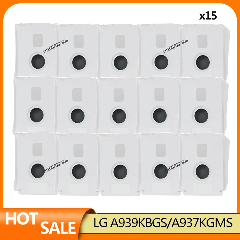 Accessories 15Pack Improved Vacuum Bags Parts For LG Cordzero All-In-One Tower A939KBGS, A937KGMS, A938KBGS