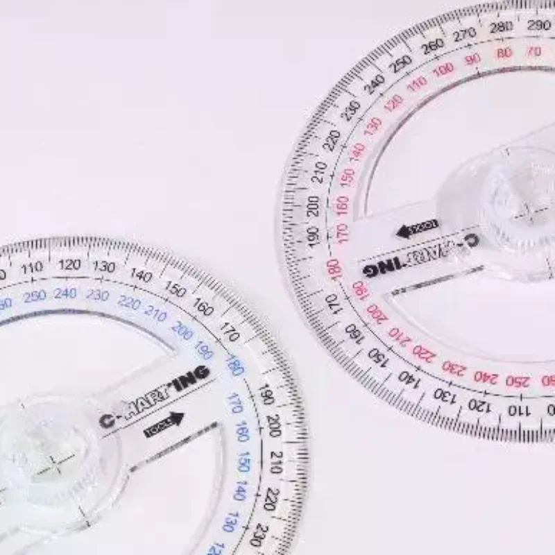 1/3/5Pcs Protractor Measuring Tool Circle Protractor Drafting Tools 360-degree Math Geometry For Classroom