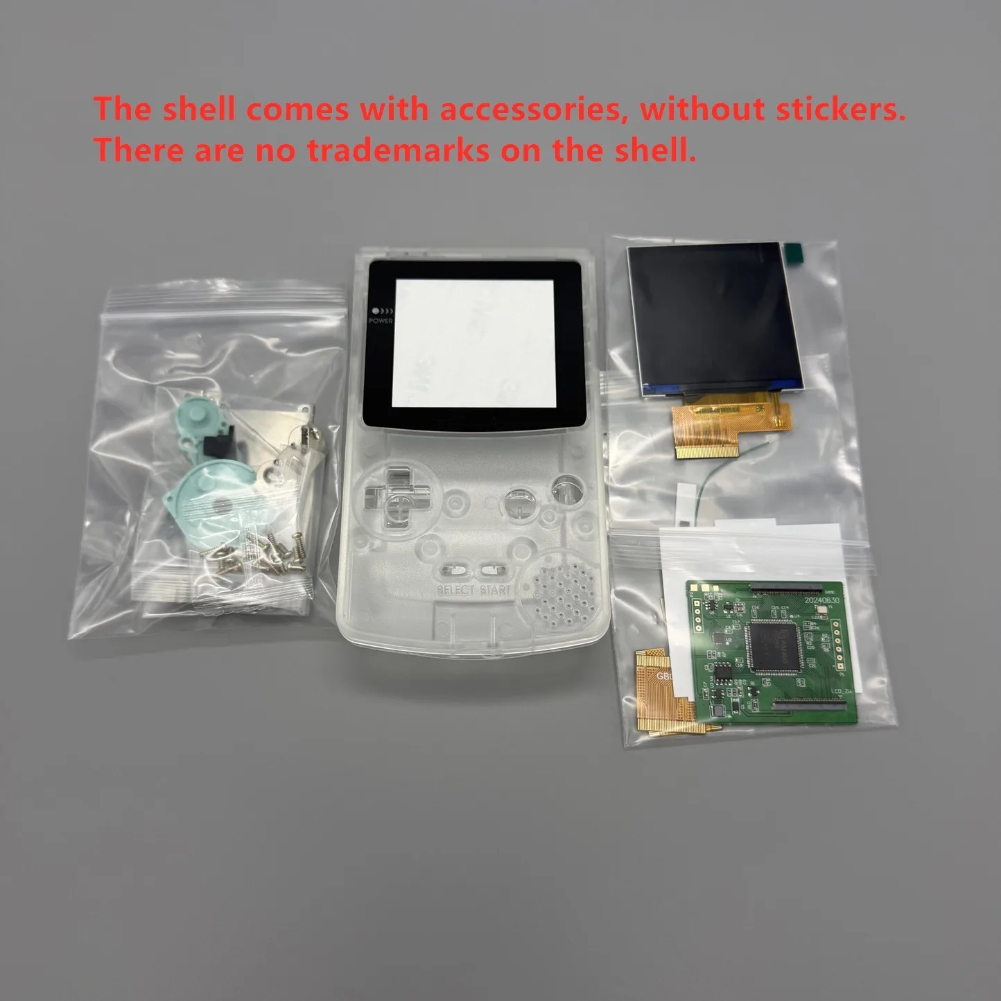 2.6 インチ GBC IPS LCD とゲームボーイ カラー用の新しいシェル