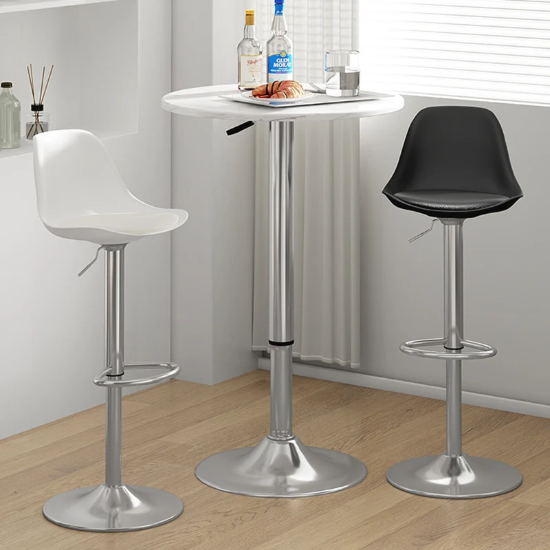 

Swivel Adjustable Bar Chair White Nordic Minimalist Lifting Bar Stool Barstool Library Cadeira Giratoria Free Shipping Furniture