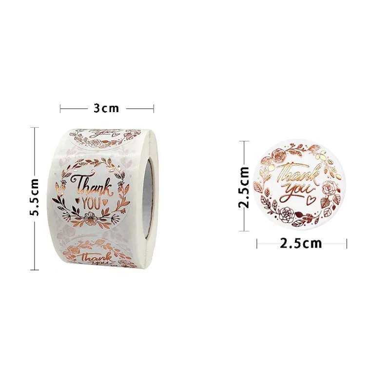 500 قطعة من ملصقات الشكر، ملصقات ملصقات بنمط الأزهار بحروف، ملصقات هدايا عيد الشكر، ملصقات لاصقة #4
