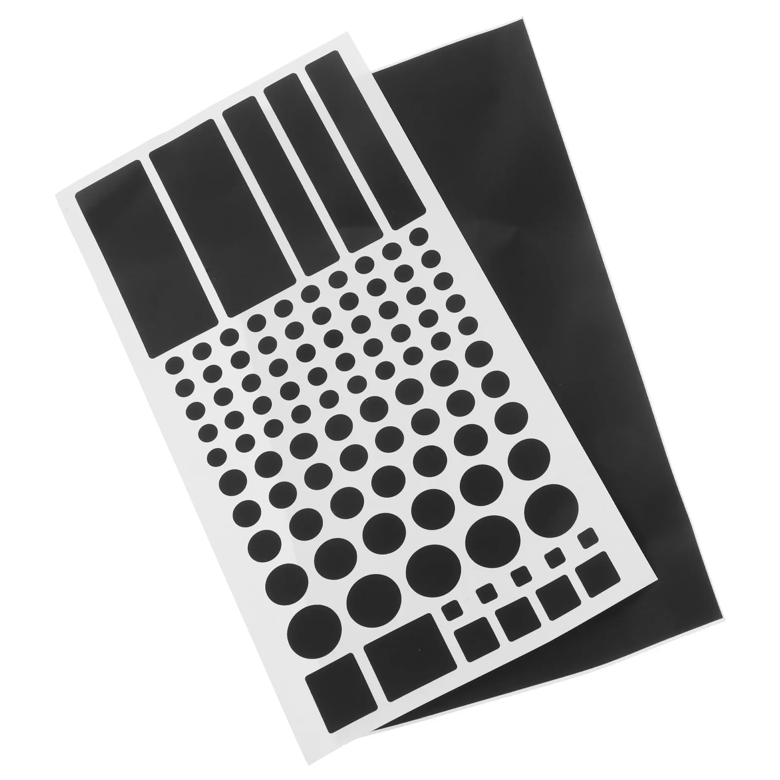 2Sheets Electronic Light Blocking Stickers LED Blackout Shading Stickers Adhesive Cuttable for Routers Tvs Clocks Office
