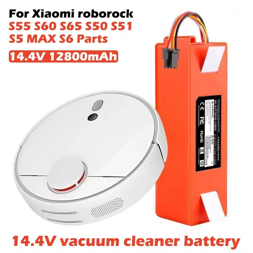 14.4V 6500mAh li-ion Battery Vacuum Cleaner accessories for xiaomi mi SDJQR01RR SDJQR02RR SDJQR03RRE35 Xiaowa C10 E20 E35 Robot
