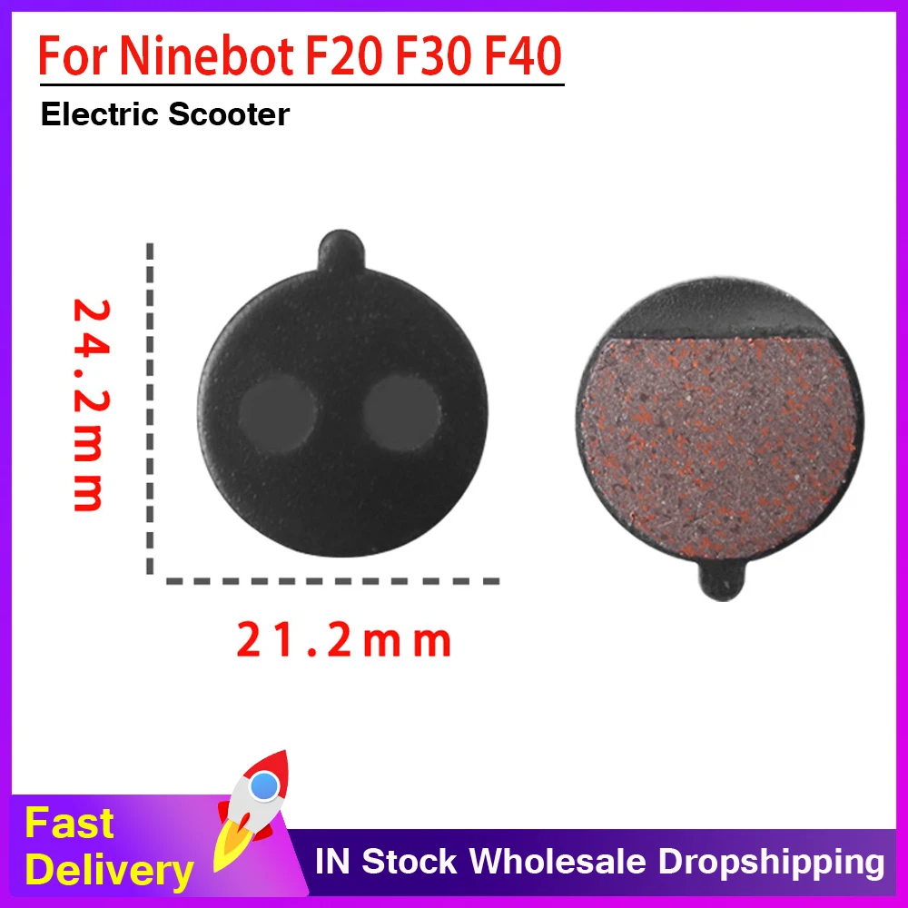 Electric Scooter Disc Brake Pads for Ninebot F20 F25 F30 F40 Brake Pads Resin Semi-Metal Brake Pad Durable KickScooter Accessory