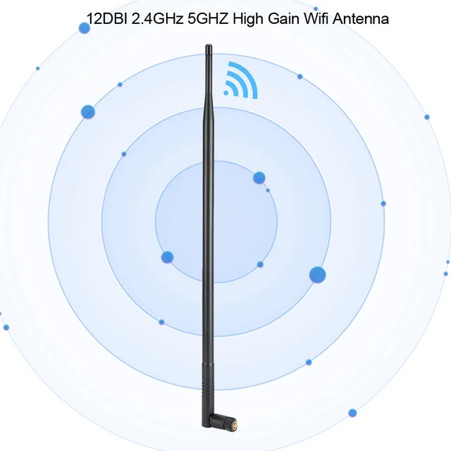 12DBI 2,4 GHz 5 GHZ Antena Wi-Fi o wysokim wzmocnieniu RPSMA Dwuzakresowa bezprzewodowa antena Wi-Fi