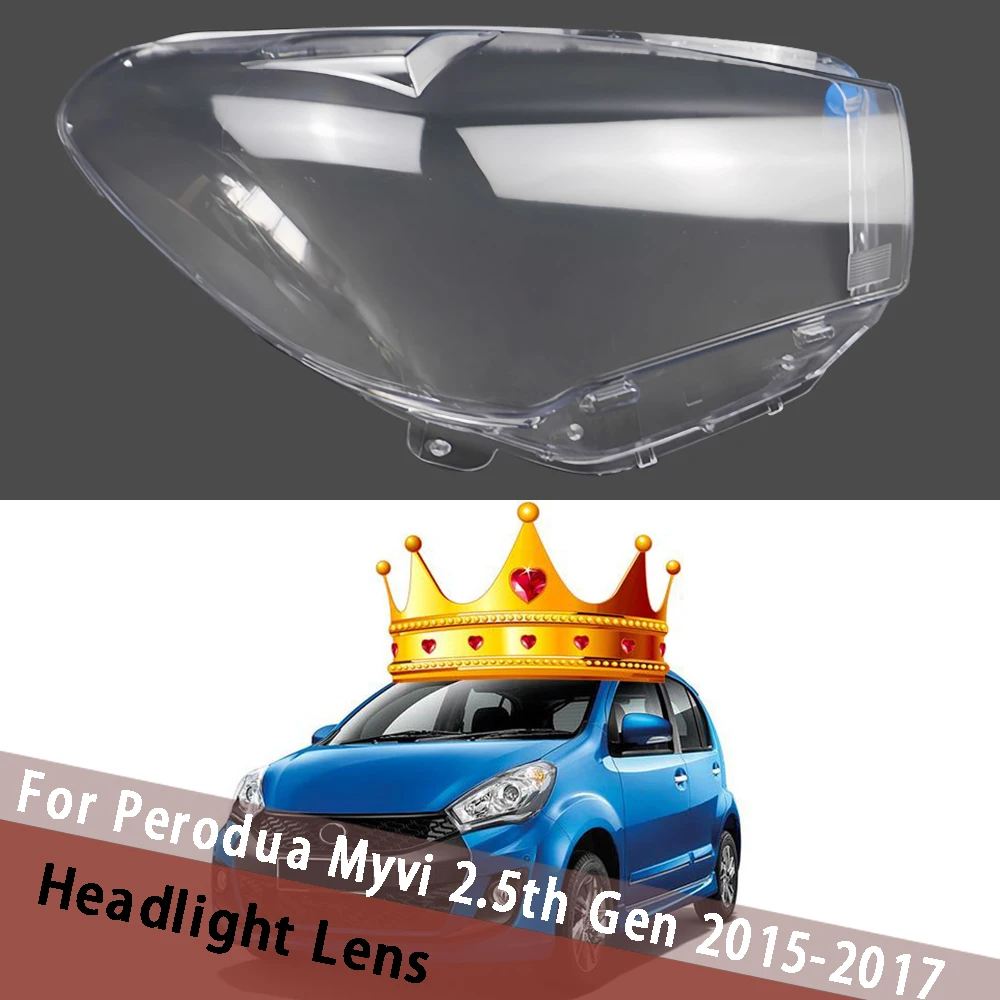 

For Perodua Myvi 2.5th Gen 2015 2016 2017 Headlight Housing Shell Lamp Shade Lens Transparent Housing Headlamp Cover Plexiglass