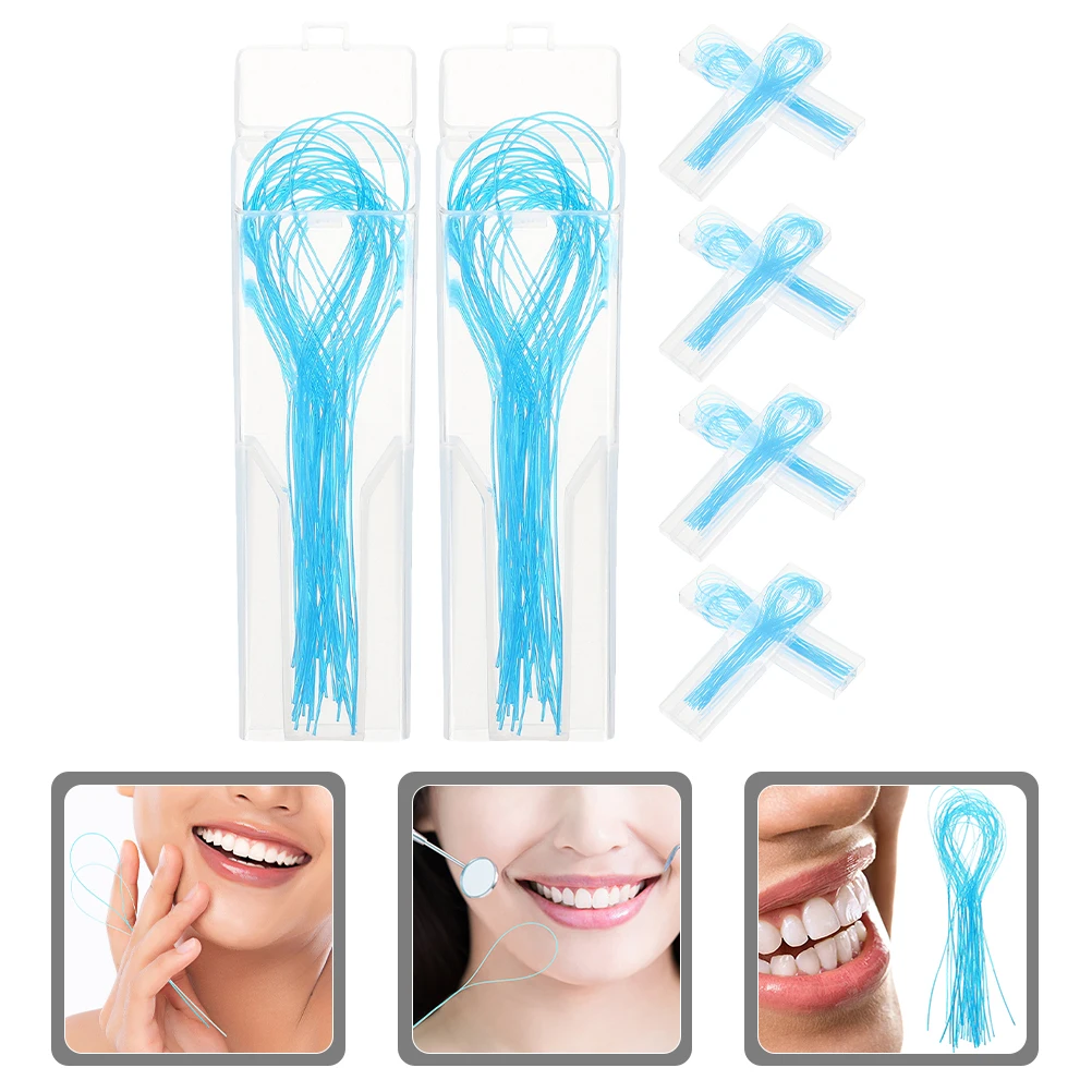

350pcs Dental Threaders Dental Floss Threader 10 Boxes Toy Flossers Bridge Aid Cleaning Kit Sticks al Care
