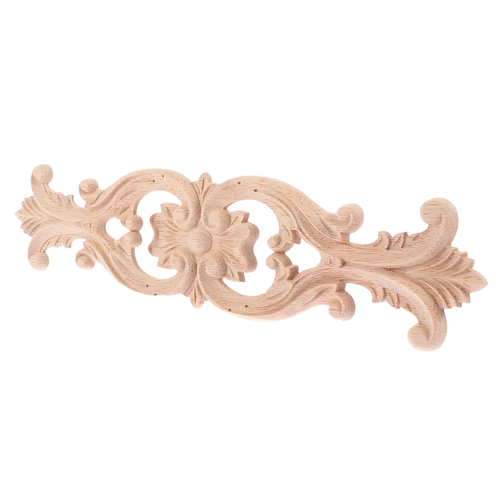 

Wood Carving Decoration Retro Wood Applique Creative Onlay for Wall Door Furniture Cabinet Home Decor Wooden Decal