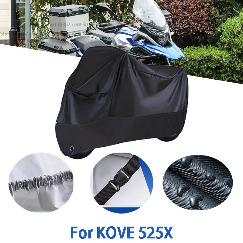 

Motorcycle Full Covers For KOVE 525X Car Outdoors Sun Protection Dust No Ear Thickened Oxford Clothcover Accessories