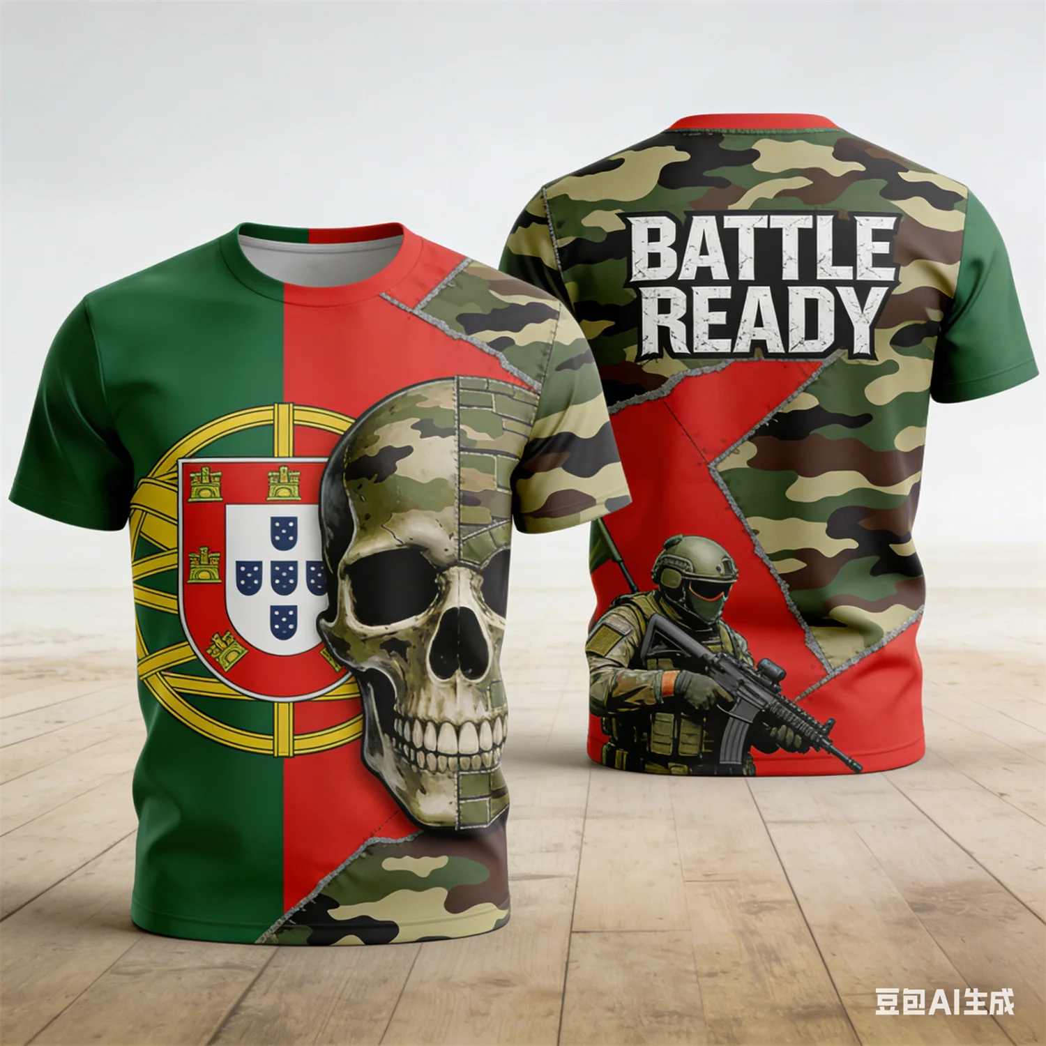 

Portugal Flag Graphic Men's T-shirt Army Casual Short Sleeved Tees Men Hunting Tshirt Portugal Veterans Top Motorcycle Clothing