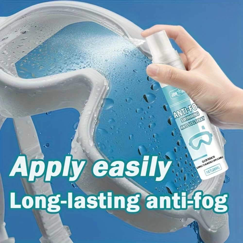 Nano Anti-Fog Spray for Swimming Goggles, Ski Goggles & Fashion Glasses - Long-Lasting Fog-Proof Formula, Easy Application with