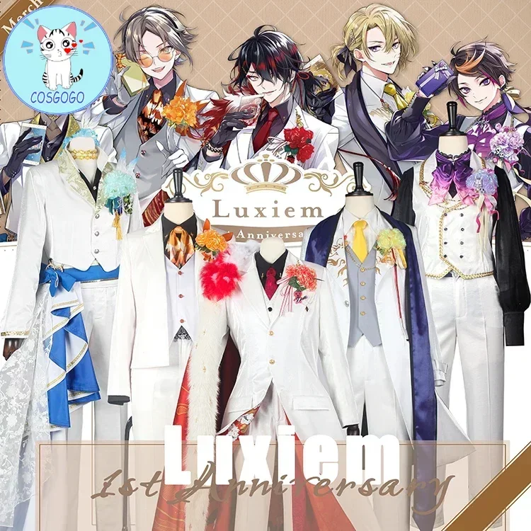 [Customized] Ensemble Stars Luxiem 1st anniversary Ike Eveland/VoxAkuma/Luca/Kaneshiro Cosplay Costume Halloween Outfits Uniform