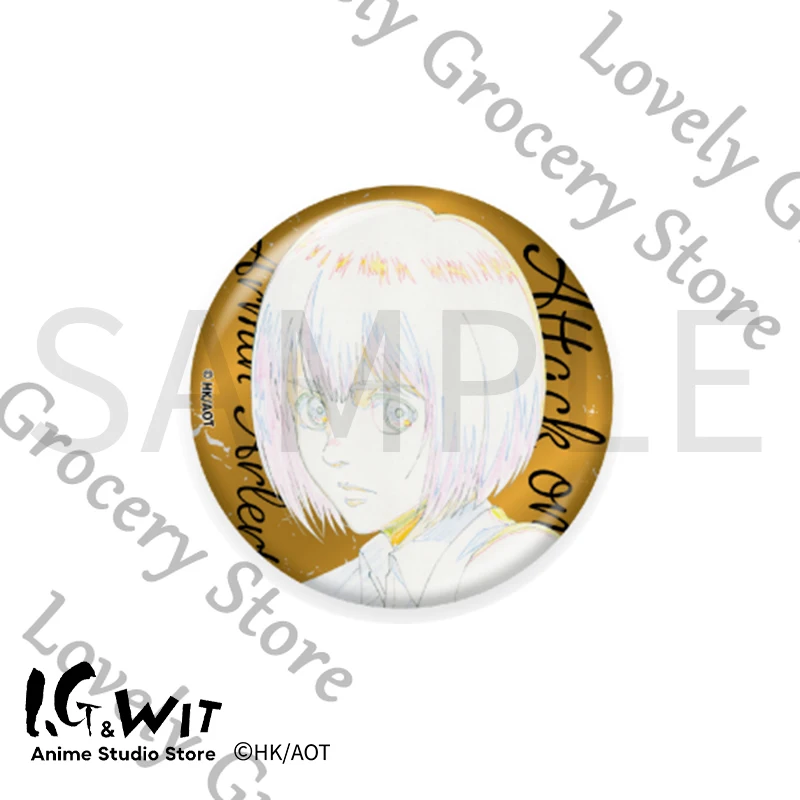 公式アニメ進撃の巨人進撃の巨人アルミン・アルレルトコスプレチャームブリキエンブレムバッジ飾り漫画マスコットギフト