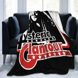 Hysteric Glamour Throw Blanket Retro Warm Camping AntiPilling