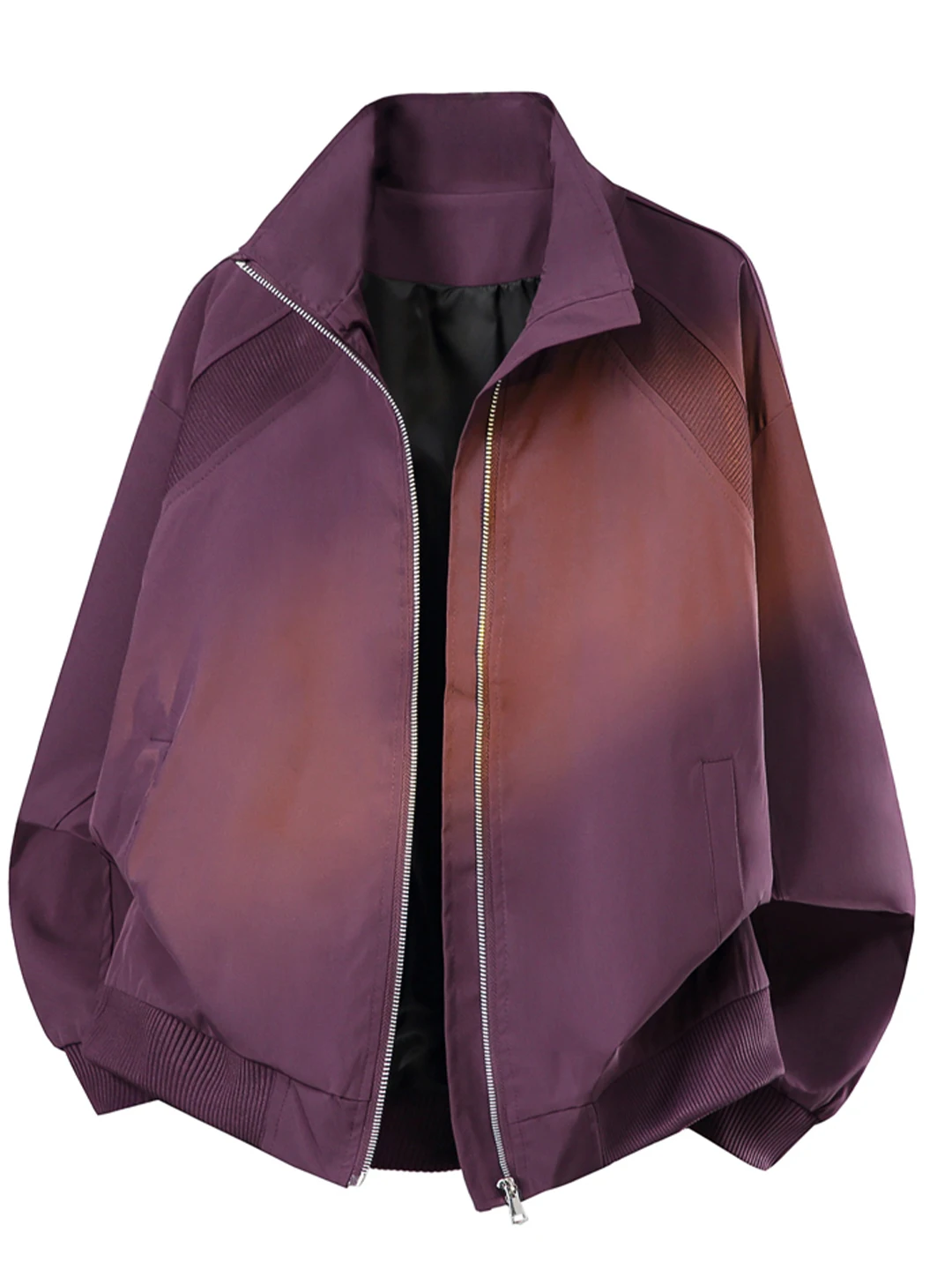 

American Sle Deconstructed Stand Collar Baseball Jaet Men's ort Sle Spring Summer Trendy Brand Cleanfit Fce Jaet