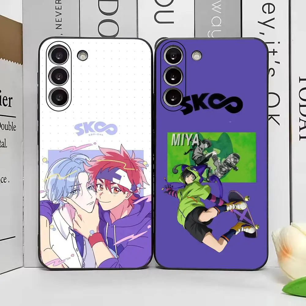 S-SK8 the I-Infinity Sports Anime Phone Case for Samsung A71 A26 A36 A56 A25 A35 A55 A14 A24 A34 A54 Soft Black Cover