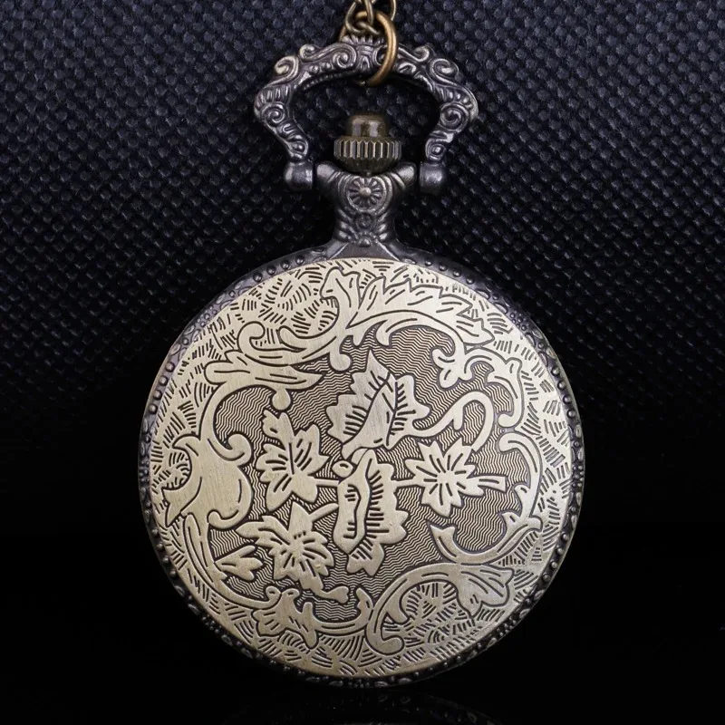 الكلاسيكية العتيقة قطار البخار الإغاثة كوارتز ساعة الجيب الرجال والنساء قلادة ساعة Steampunk موضة هدية الملحقات