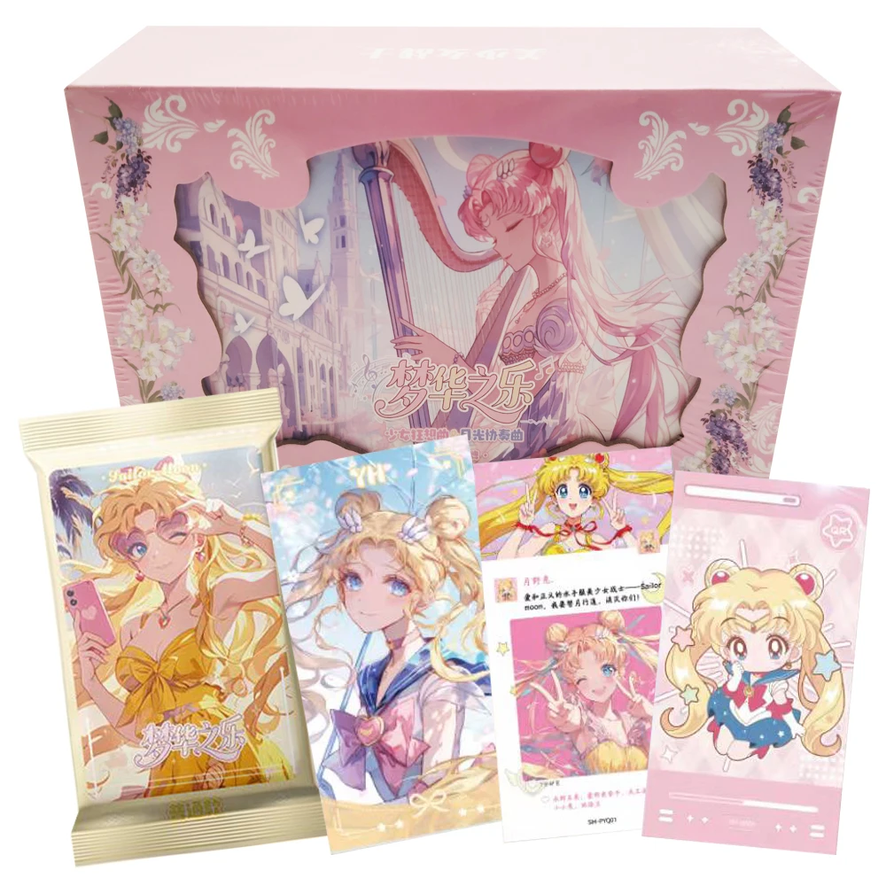 美少女戦士セーラームーン-アニメトレーディングカード-qバージョン-かわいい漫画-音楽をテーマにしたキャラクターカード-トレンドの周辺グッズ-サプライズコレクション