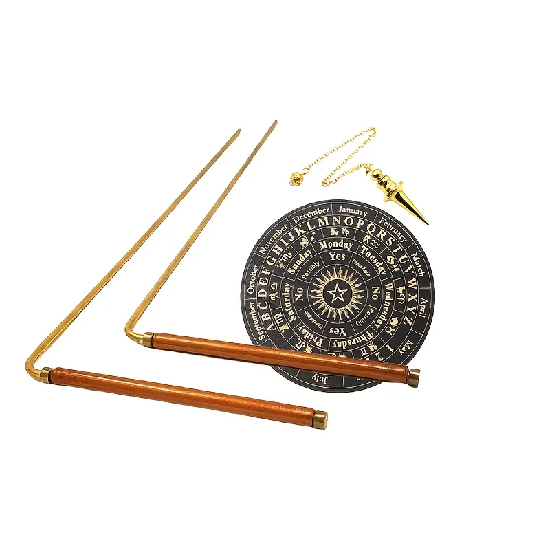 

99.9% Copper Detector Kit with 1 Copper Pendulums - Divination Rods with Box, Water Divination, Find Energy Or Hidden Objects