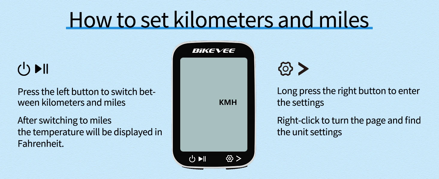 Kabelloser Fahrradcomputer, GPS-Tachometer und Kilometerzähler, wasserdichter Multifunktions-Fahrradcomputer mit automatischem Start/Stopp/Hintergrundbeleuchtungshalter – Detail 8
