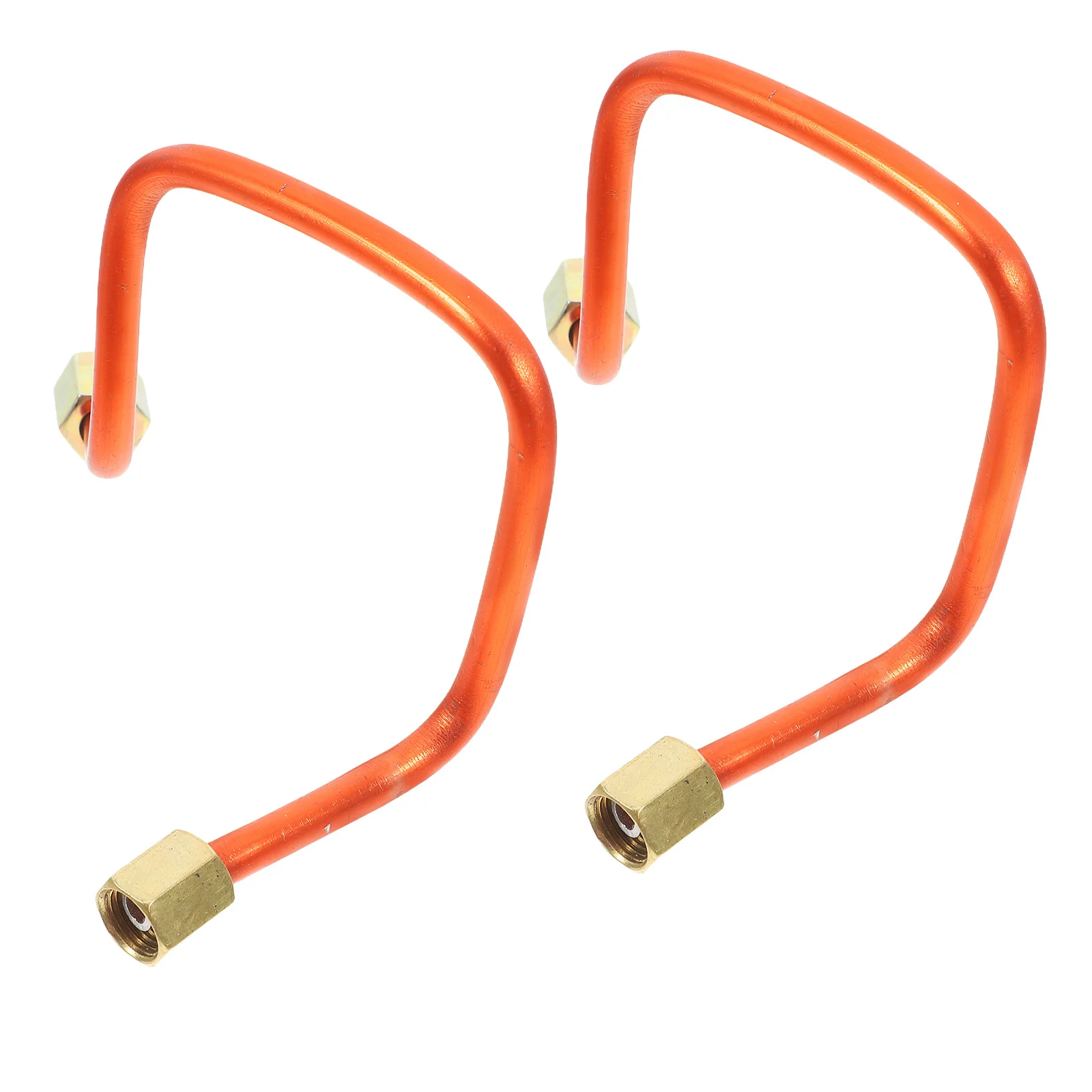 2pcs Aluminum Air Compressor Tube Replacement High Efficiency Exhaust Pipe For Industrial Workshop Lab Use Air Compressor Parts