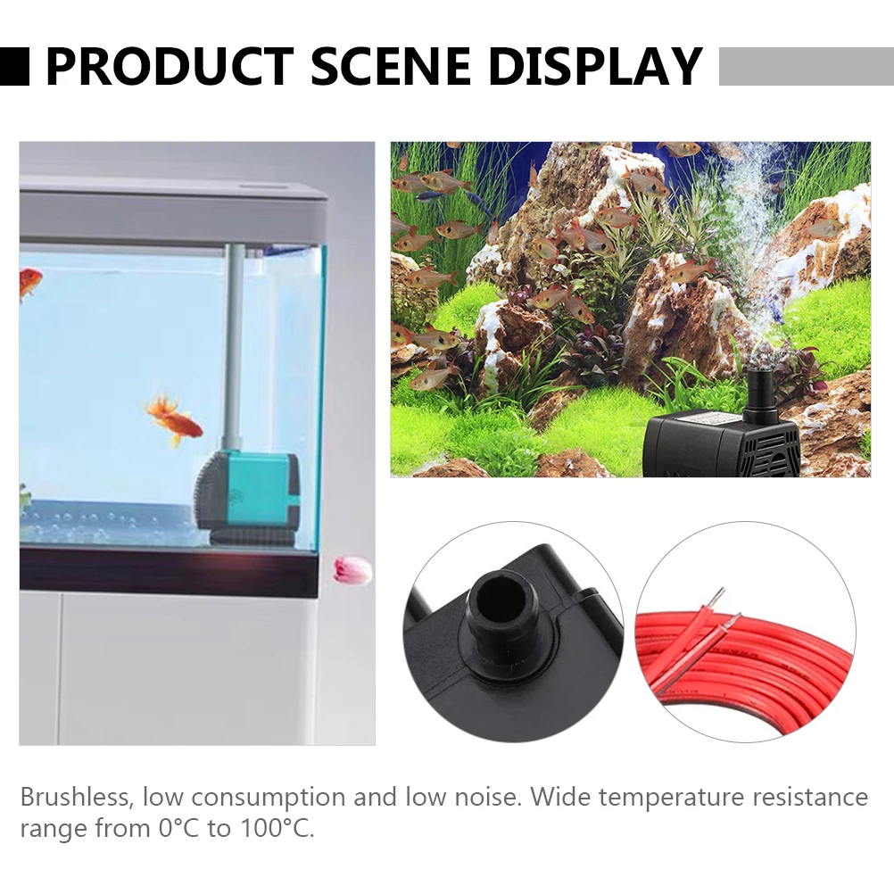 

Mini Water Pump 12V Dc For Aquarium Fountain Cooling Circulation Submersible Fish Tank Hydroponic Systems Adjustable