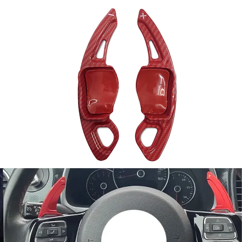 

For Volkswagen VW Golf 6 GTI R20 CC R36 Scirocco Magotan Carbon Fiber Car Steering Wheel Shift Paddle Extension Shifters