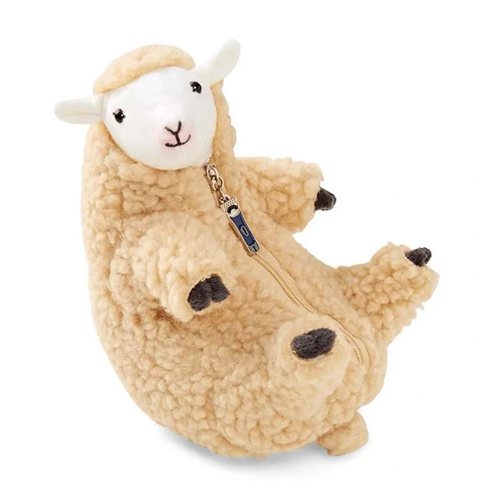 

Plushies Home Decoration Shaved Wool Sheep Doll Tabletop Ornaments Stuffed Animal Sheep Plush Toy