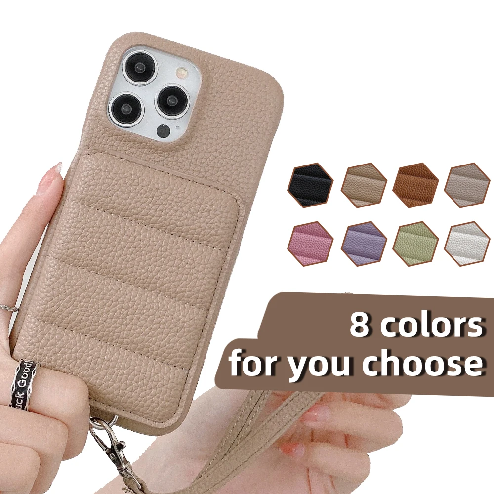 

Чехол-кошелек с широким ремешком для Huawei Pura 70 P40 Pro Plus P30 Lite, роскошный кожаный ремешок с 4 слотами для карт, противоударный чехол для телефона