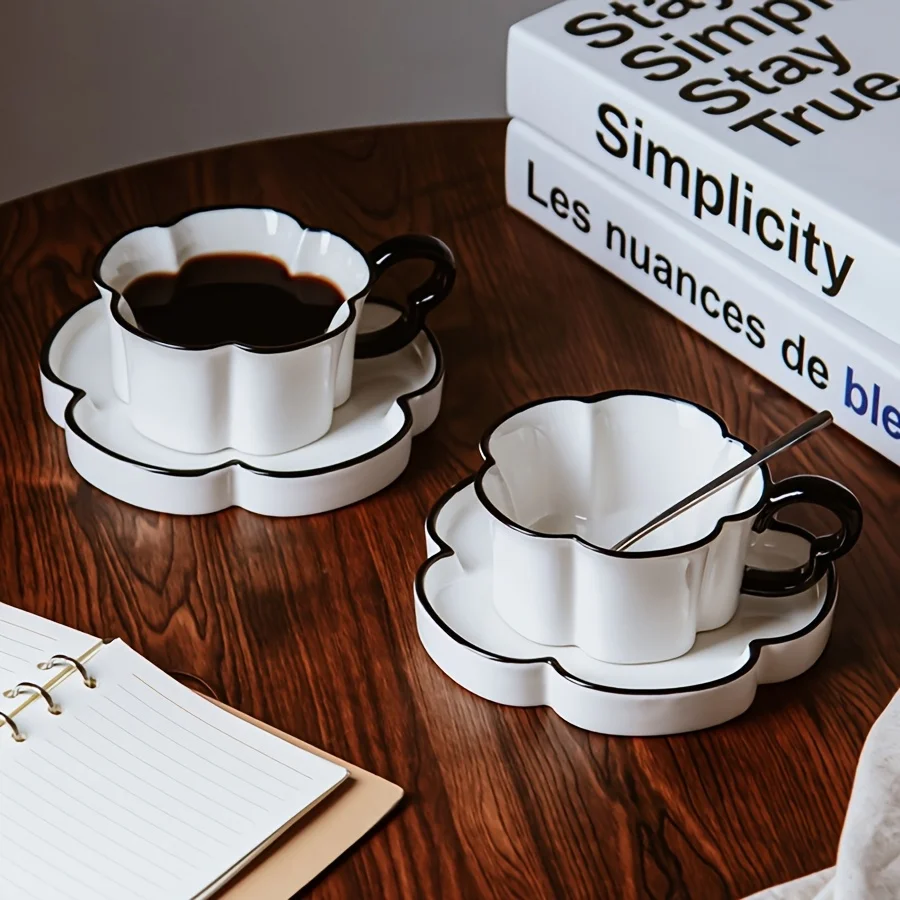 

Nordic Ceramic Coffee Cup & Saucer Set | Elegant & Durable Office Tea Set | Perfect Gift for Special Occasions