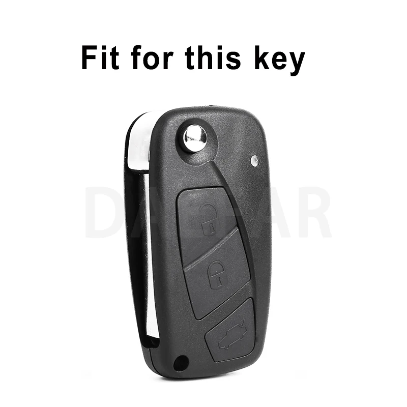 NEW TPU Car Key Case Cover For Fiat Panda Stilo Punto Doblo Grande Bravo 500 Ducato Minibus Folding Key Shell Accessories