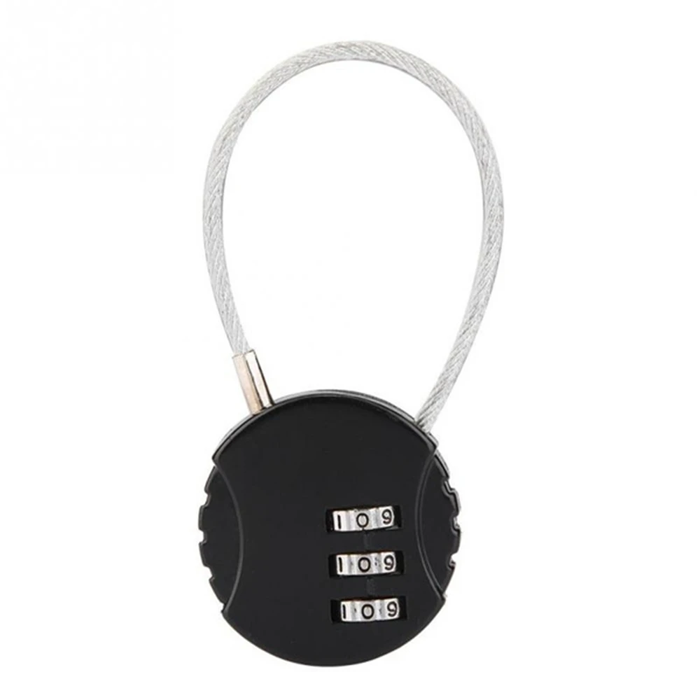 

Metal Camping Travel Accessories 3 Digit Combination Ball Shaped Hiking Trunk Locks Code Lock Gym Padlock Bicycle Lock