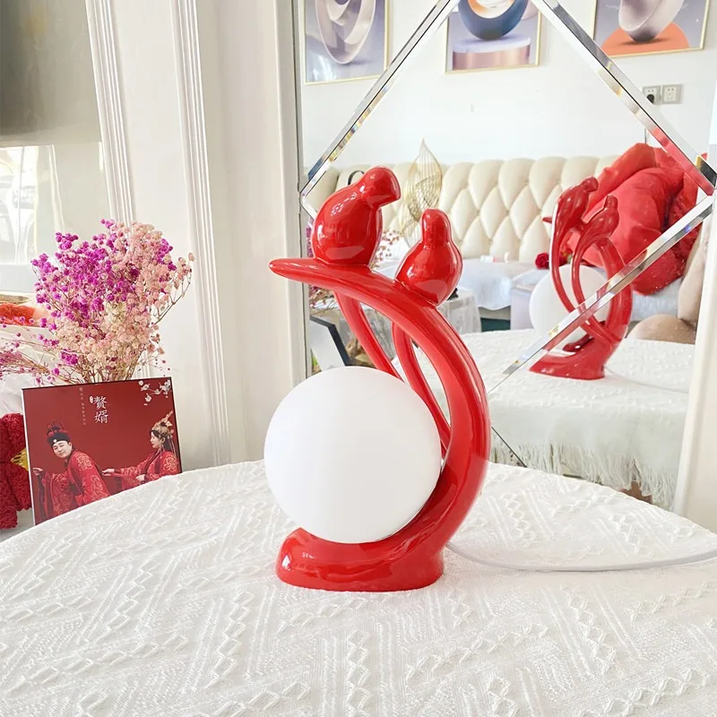 

Changming lamp warm and romantic wedding gift decoration bedroom lamp