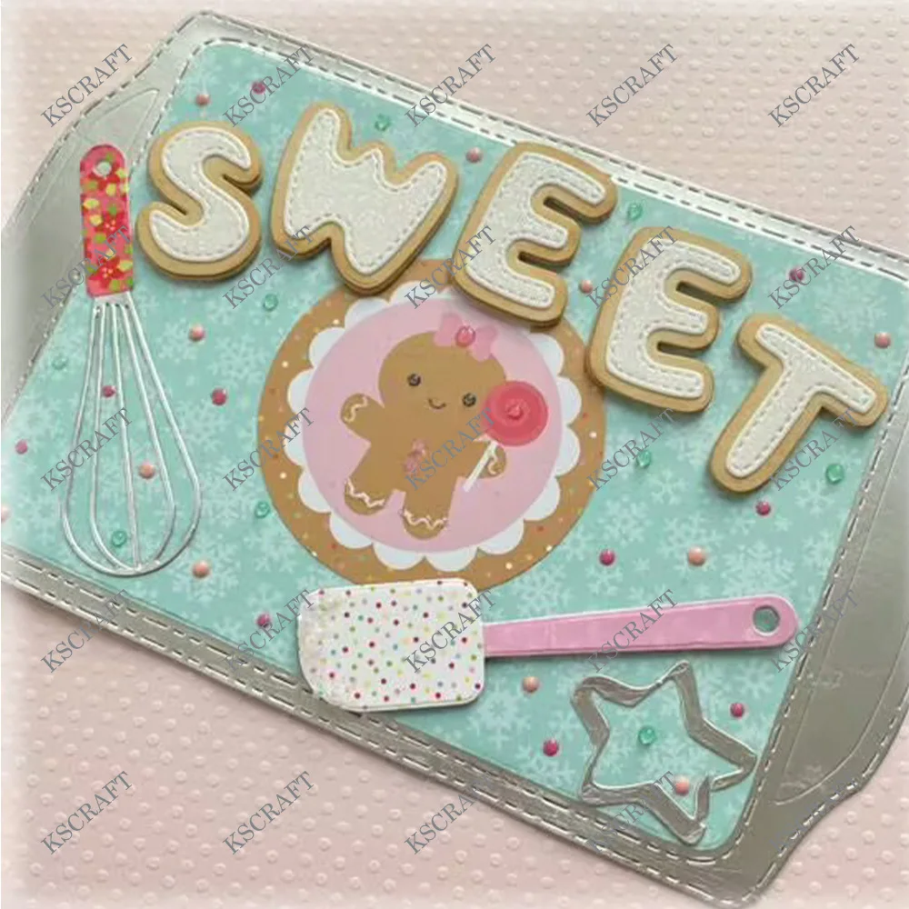KSCRAFT Cookie Sheet Mini Album Cutting Dies Stencils for DIY Scrapbooking Decorative Embossing DIY Paper Cards