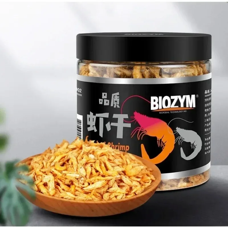 BIOZYM Silver Arawana  Dried Shrimp Feed Blood Parrot Arawana Map Fish Food Dried Shrimp