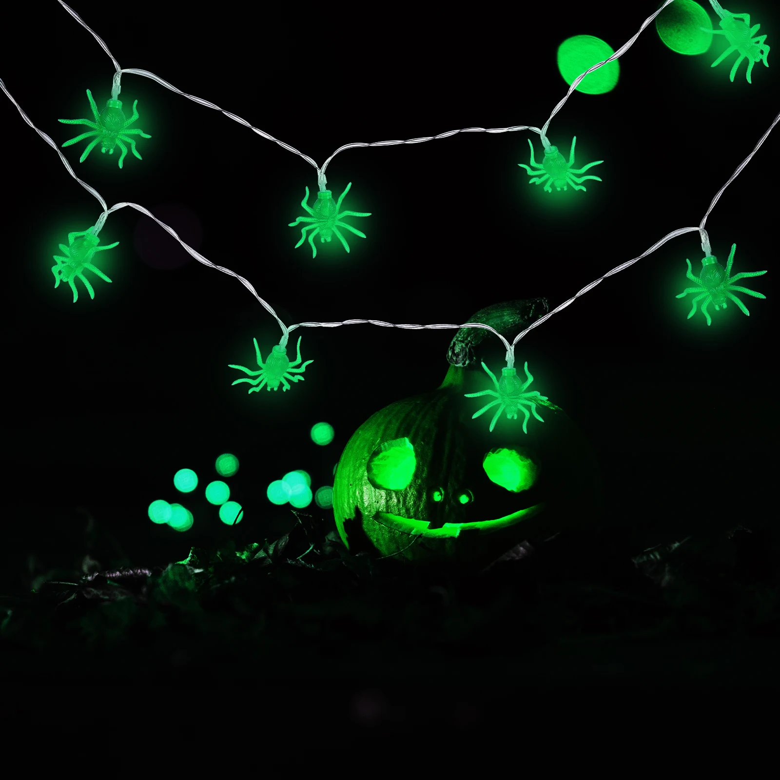 

1Pcs Purple Spider LED String Light Exquisite Halloween Party Decoration Lamp Fun Halloween String Light Party Lanterns Lights