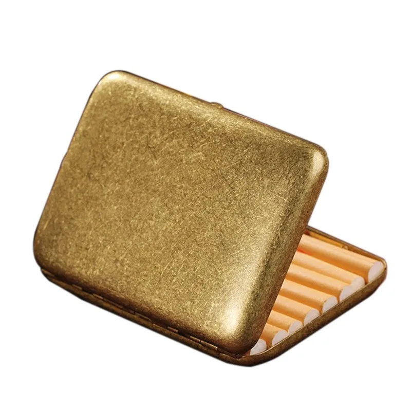 

Vintage Pure Copper Cigarette Case Peaky Blinders Case Shelby Container Pocket Cigarete Box Holder Storage Box Smoking Men Gift