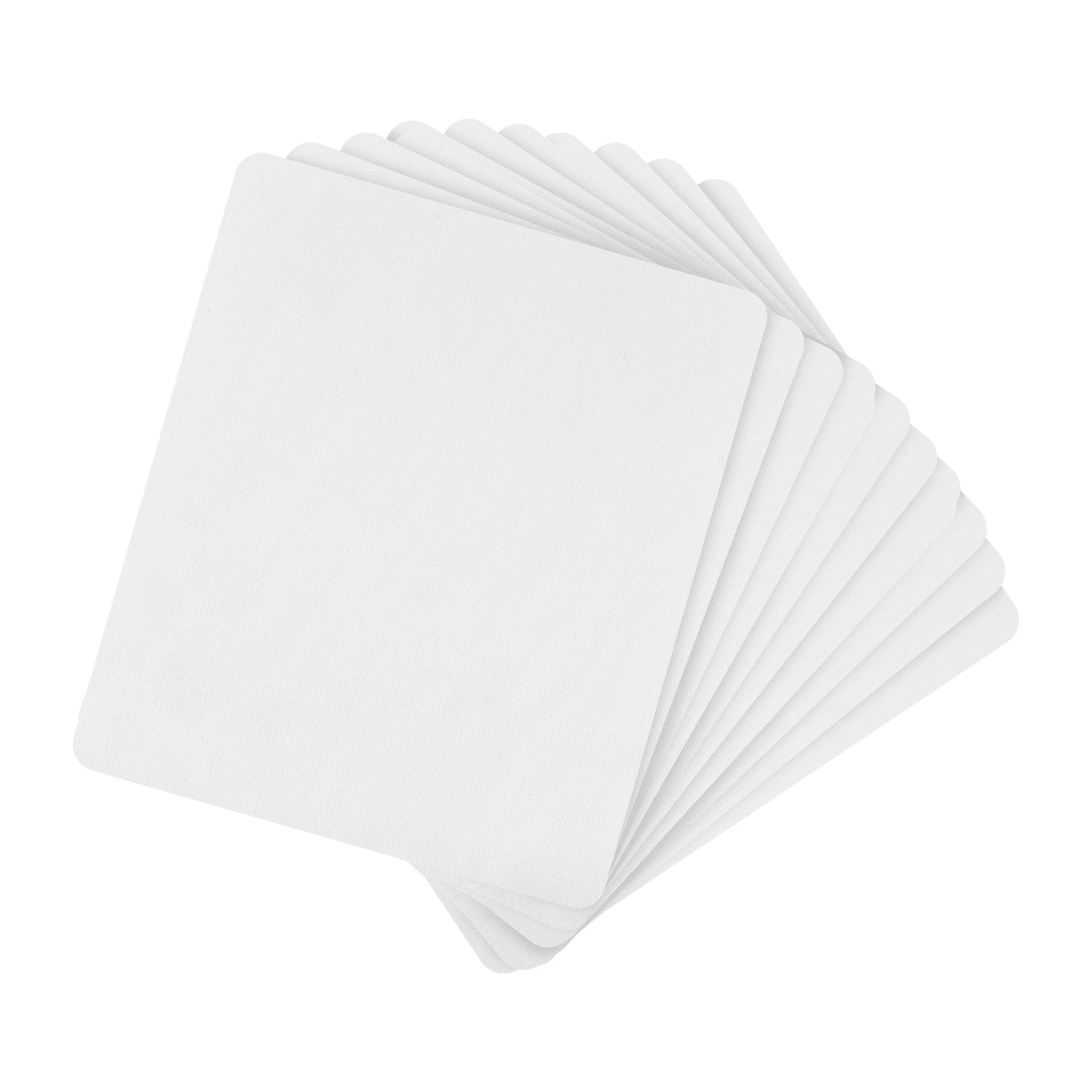 OUVU-10Pcs Mouse Pad em branco para transferência de sublimação, prensa térmica, artesanato de impressão