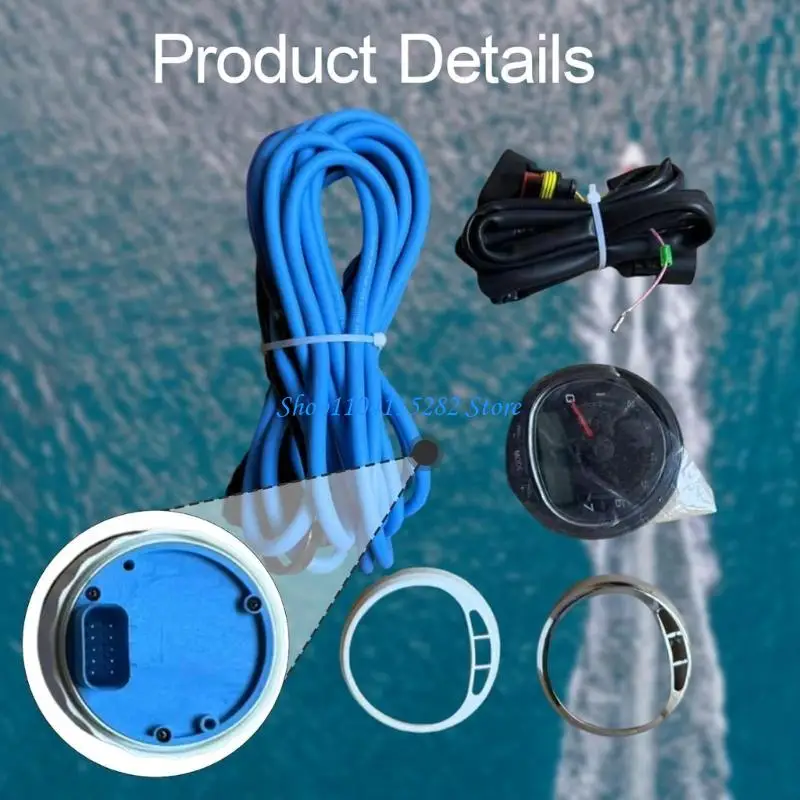 Impermeable Marine Instrument Set Boat Engine Tachometer 8M0135641 Accessory Assembly RPM Gauge Marine RPM Meter