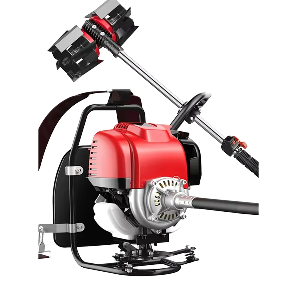 

String Trimmer Backpack Gas Engine Brush Cutter Lawn Mower High Productivity with Various Accessories for Farm Use