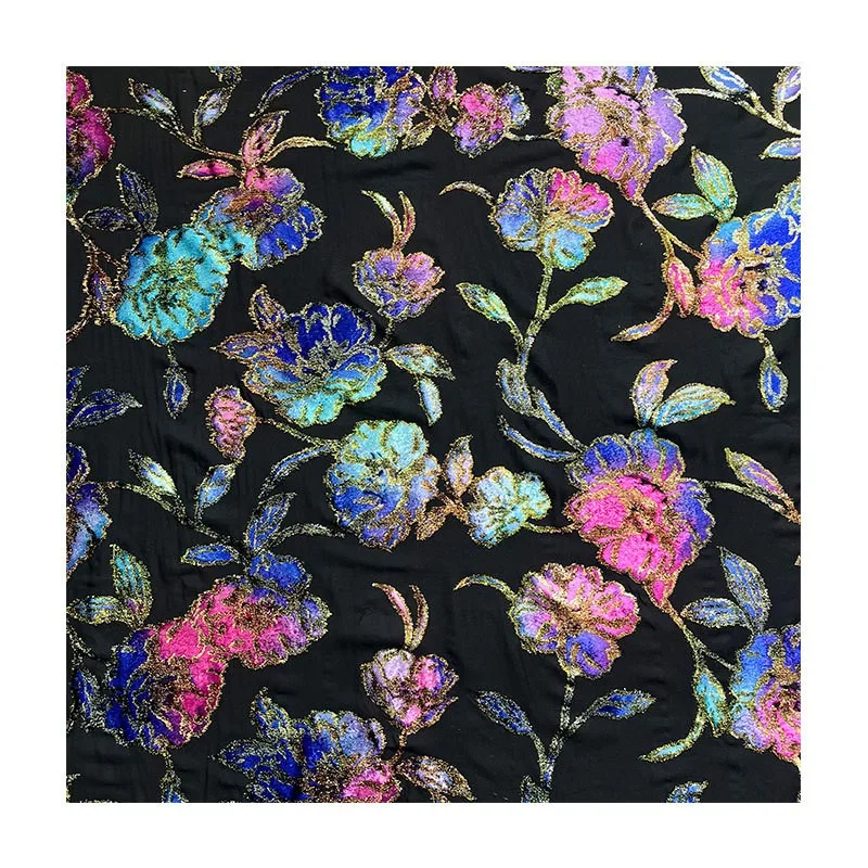 직조 벨벳 브로케이드 자카드 핸드페인팅 프린트 원단 고급 드레스 및 치파오