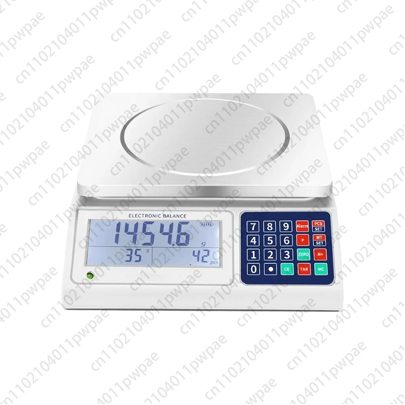 Counting Digital Scale 15kg 0.1g Digital High-Precision Desktop Weighing, with Weight Memory and RS232