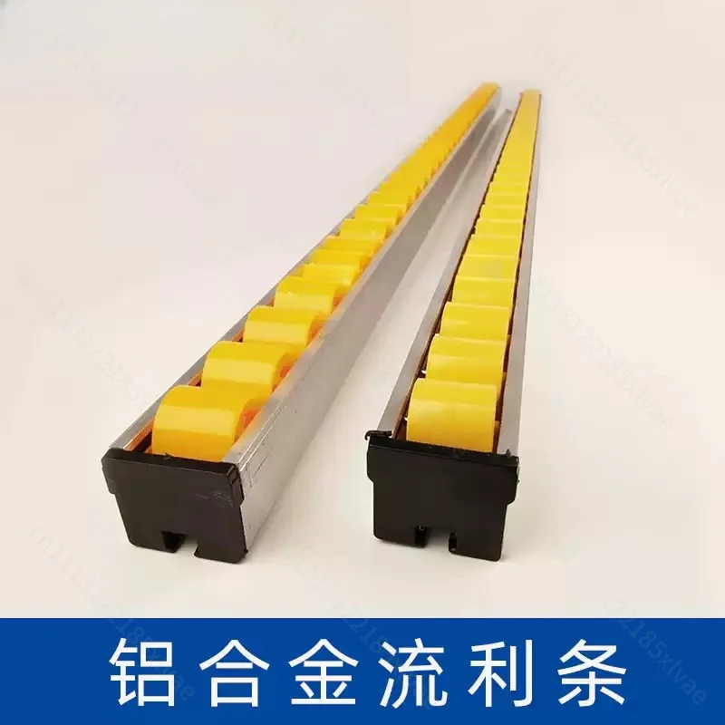 Aluminum fluent strip slide rail roller track push table saw edge banding machine woodworking
