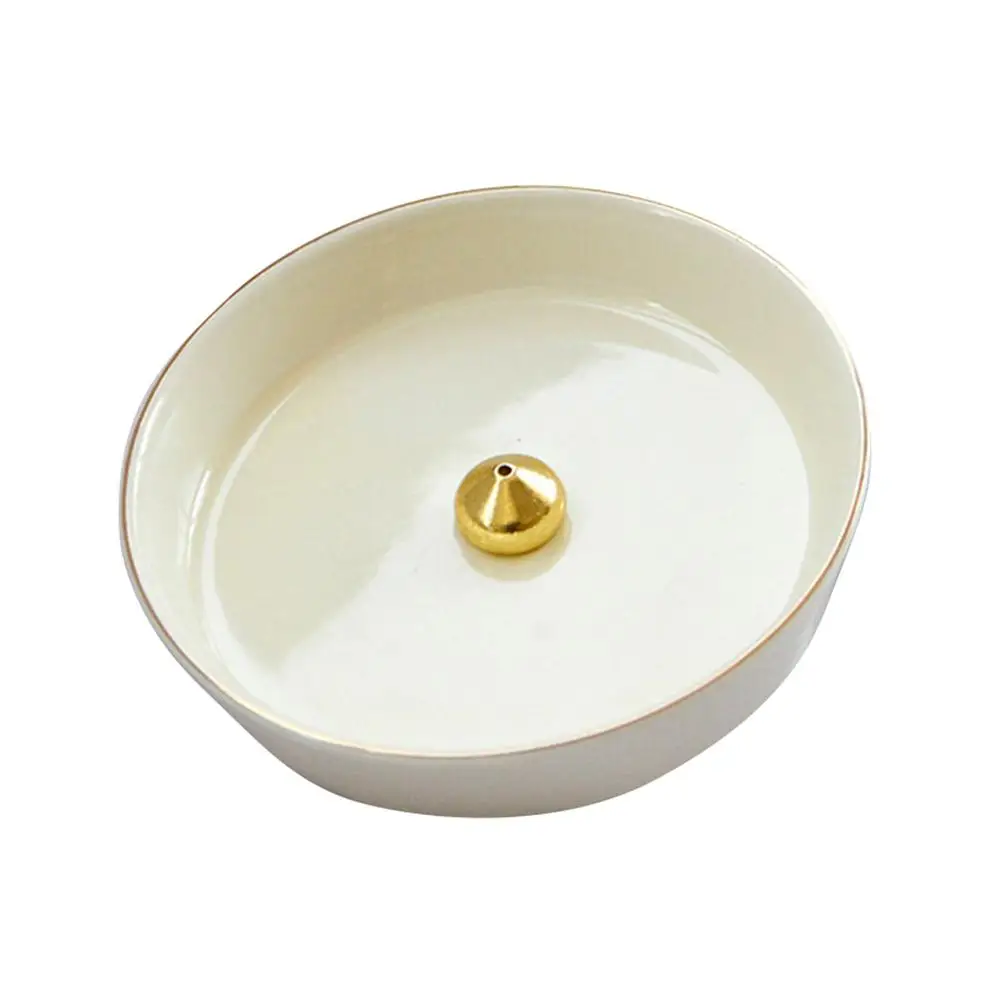 

Round Incense Holder White Round Incense Tray Incense Holding Plate Desktop Incense Tray Desktop Adornment
