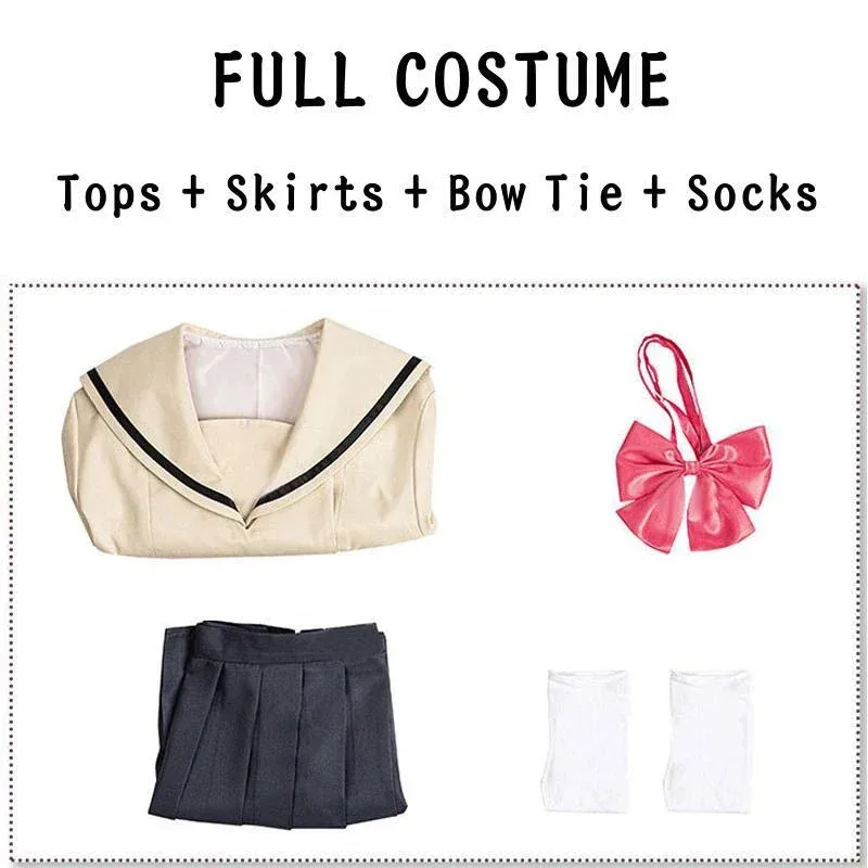 قمامة الدببة Bocchi The Rock تأثيري كيتا Ikuyo زي JK زي مدرسي ملابس حريمي شعر مستعار Su 2025 جديد